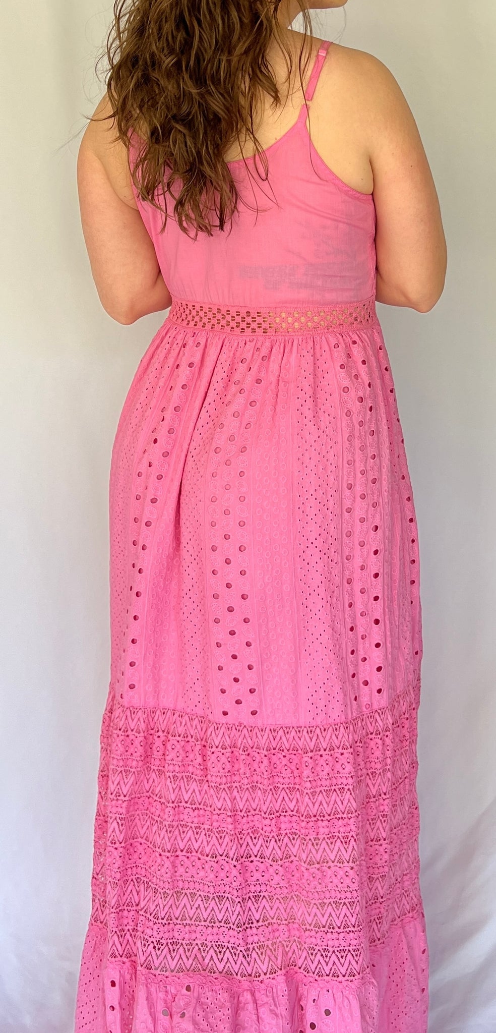 Pink Embroidered Sundress